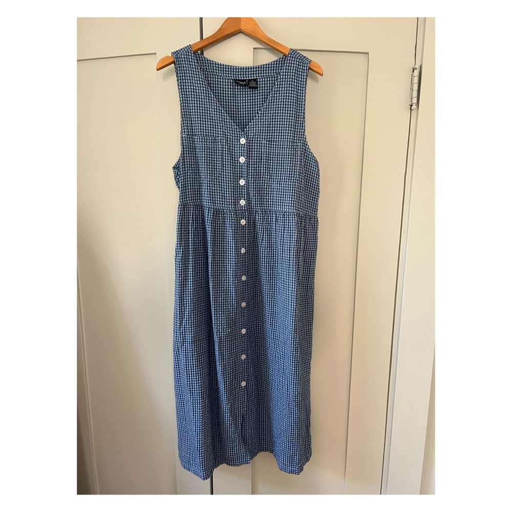 Vintage Gingham Sleeveless Dress
